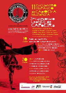 Cartel del 11º encuentro hispánico de capoeira muzenza